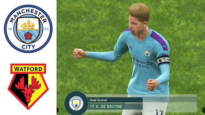 MAN CITY 2-1 WATFORD - Premier League Match Highlights