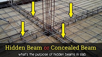 What is Hidden or Concealed beam in slabs