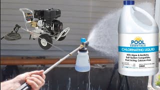 Pretreating with a foam cannon and pressure washing oddly satisfying compilation ASMR