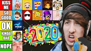 Bảng xếp hạng của những YouTuber Roblox xuất sắc nhất năm 2020 đang được cập nhật cho năm