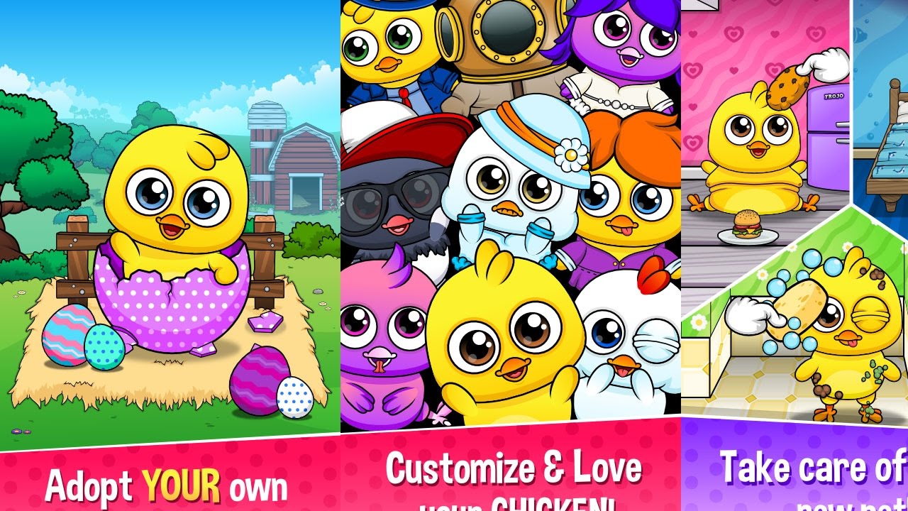 My Chicken 2 Virtual Pet, Chicken Caring Games, Videos Games for Kids ...