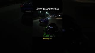 ZX10R VS S100RR VS LAMBORGHINI 🔥📈#shorts #feed #superbike #zx10r #viralvideos