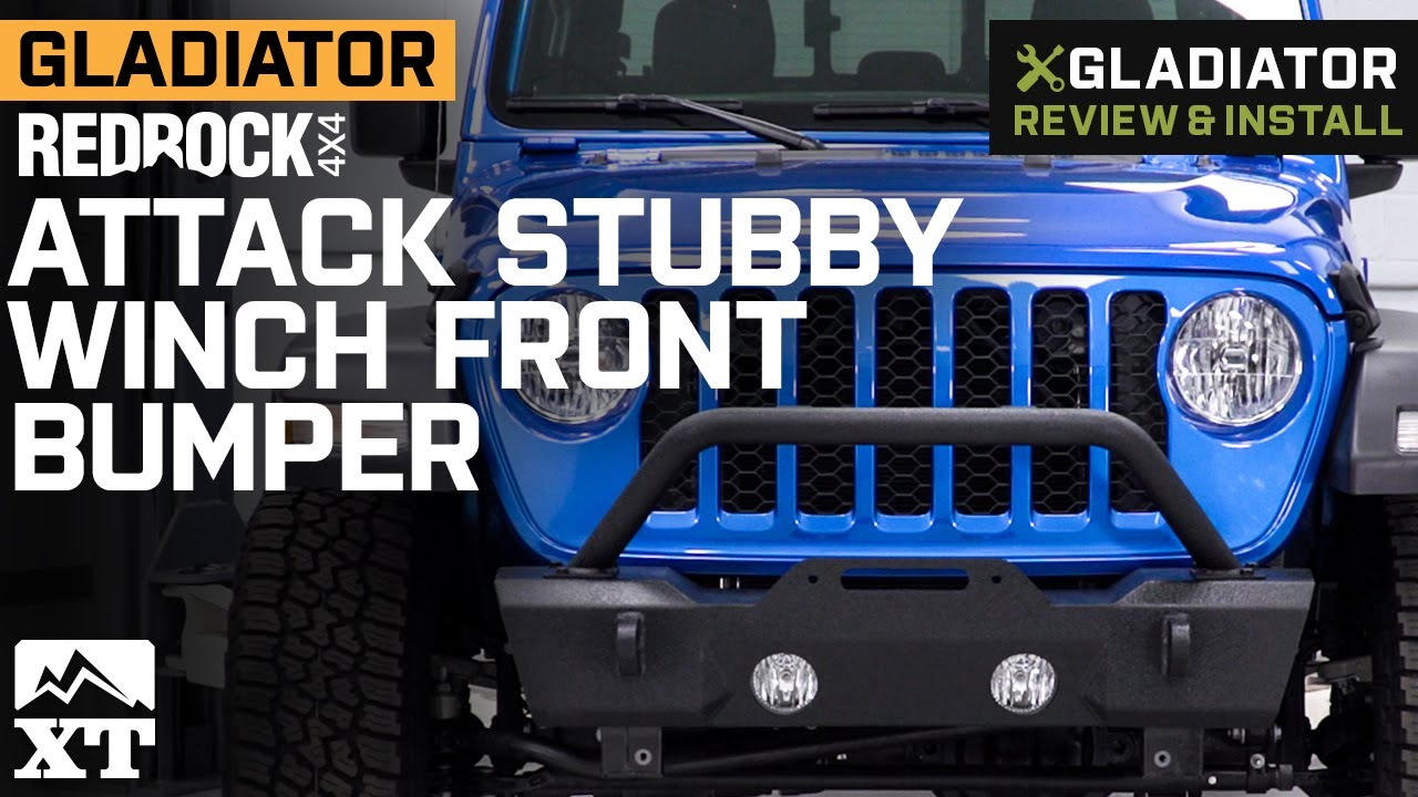 Jeep Gladiator JT RedRock 4x4 Attack Stubby Winch Front Bumper Review & Install