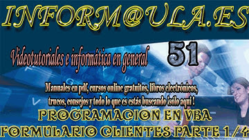 Formulario de clientes en excel parte 1