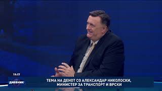 картинка: Тема на денот со Александар Николоски, министер за транспорт и врски