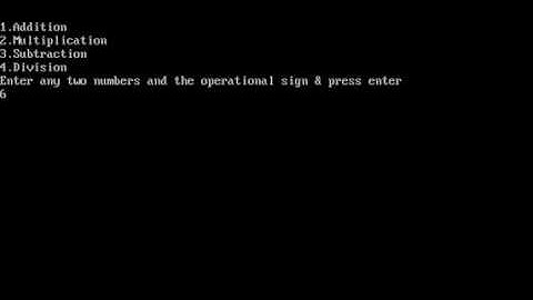 Simple calculator by using if else statement in turbo c++