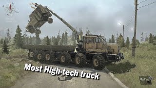 Spintires Mudrunner Most Hightech Vehicle | Kirovets 12x12 truck