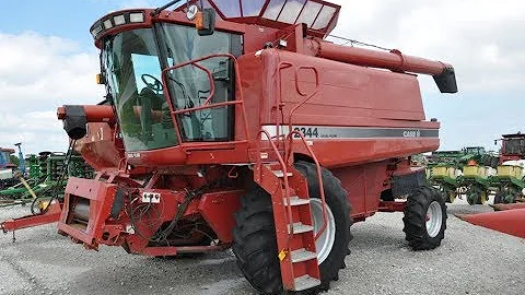 1998 CaseIH 2344 Combine with 2520 Engine Hours Sold Today on Illinois Auction