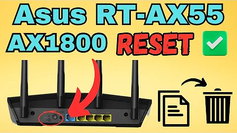 Reset Asus RT-AX55 AX1800 Dual Band WiFi 6 Router To Factory Default Settings | Devicessetup