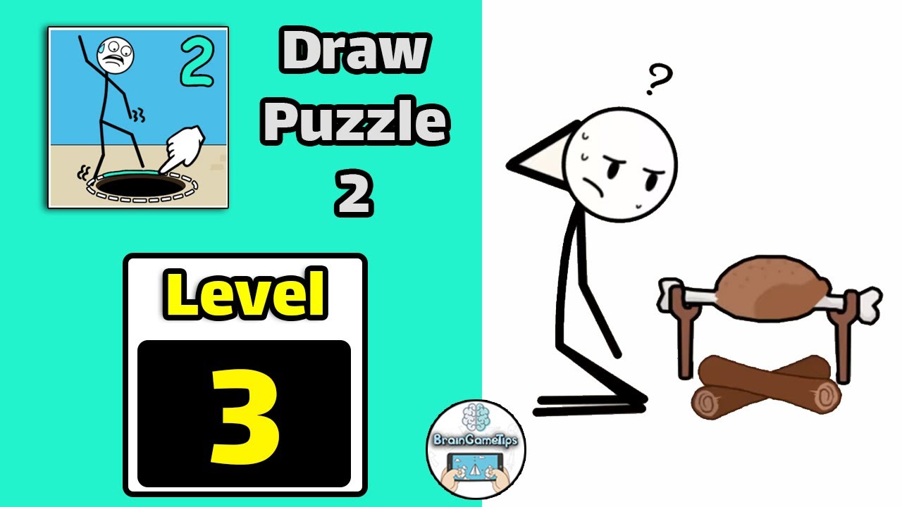 Draw Puzzle 2: One line one pa - Level 3 Answer