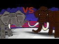 ELEPHANT vs WOOLLY MAMMOTH!!!