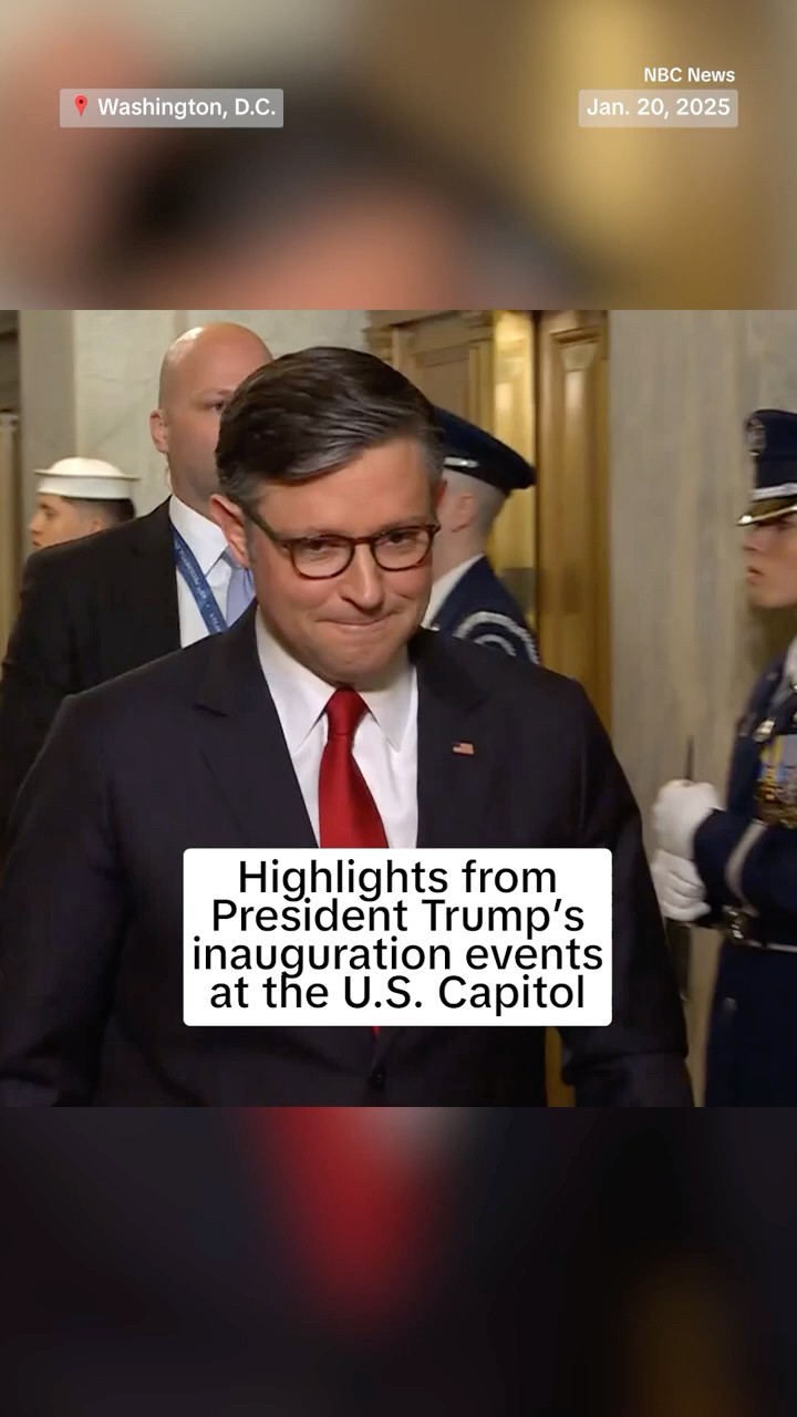 Highlights from President Trump's inauguration events at the U.S. Capitol