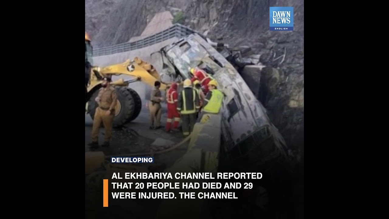 20 People Killed In Saudi Arabia’s Bus Crush | Developing | Dawn News English