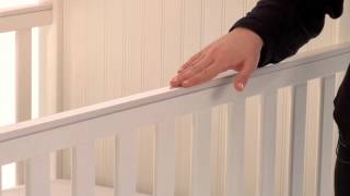 In this video, a Pottery Barn Kids Furniture Expert explains the features of the Catalina Cottage Crib. With elegant design details like 