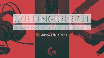 USB Fingerprint Reader for Windows 7 8 10 Hello unboxing video