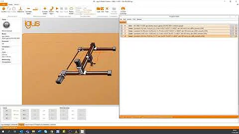 igus Robot Control: lineaarse roboti programmeerimine