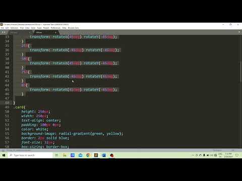 3d animated cube using HTML and CSS / Code with Anurag