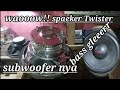 Tes uji coba spaeker twister 12 in subwooferbox