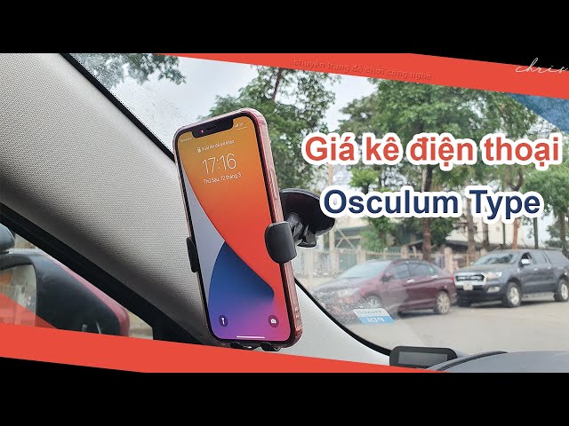 Trên tay giá kê điện thoại trên ô tô Baseus Osculum Type Gravity Car Mount