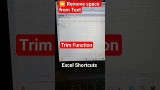 Trim Function#excel #shorts #computer #excelshortcuts #exceltips #spreadsheetmagic #data