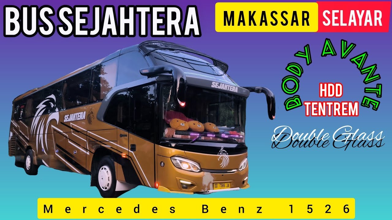 PUTAR BALIK‼️SELAYAR - MAKASSAR DENGAN BUS SEJAHTERA‼️BIAYA TERJANGKAU DENGAN JALUR NYEBRANG PULAU😎