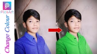 How to change Dress (clothes) COLOUR🎨 in picsart | picsart tutorial | [HINDI] screenshot 2