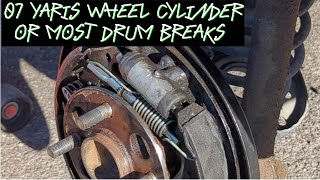 DIY Toyota Yaris Rear Drum Brake: (Wheel Cylinder) Replacement Tutorial
