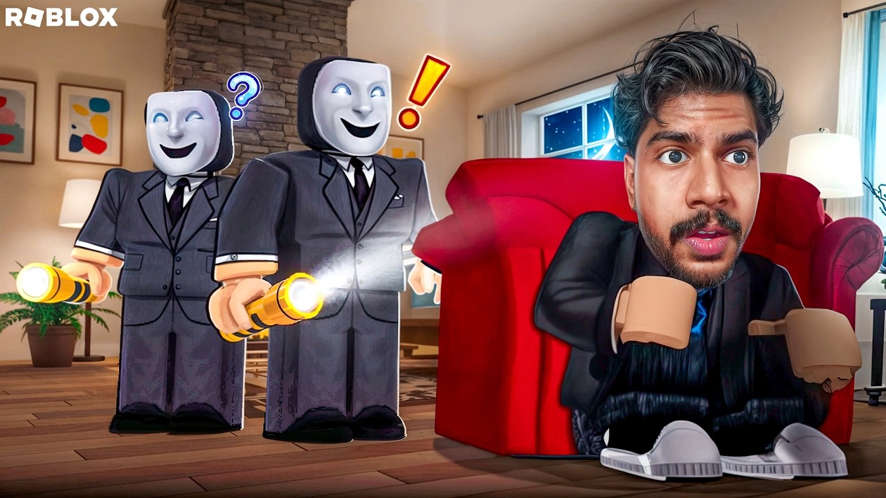 CAN I ESCAPE THE ROBLOX BREAK IN STORY 😱!!