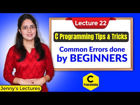 C_22 Common Errors done by Beginners while writing Programs | C programming tutorials
