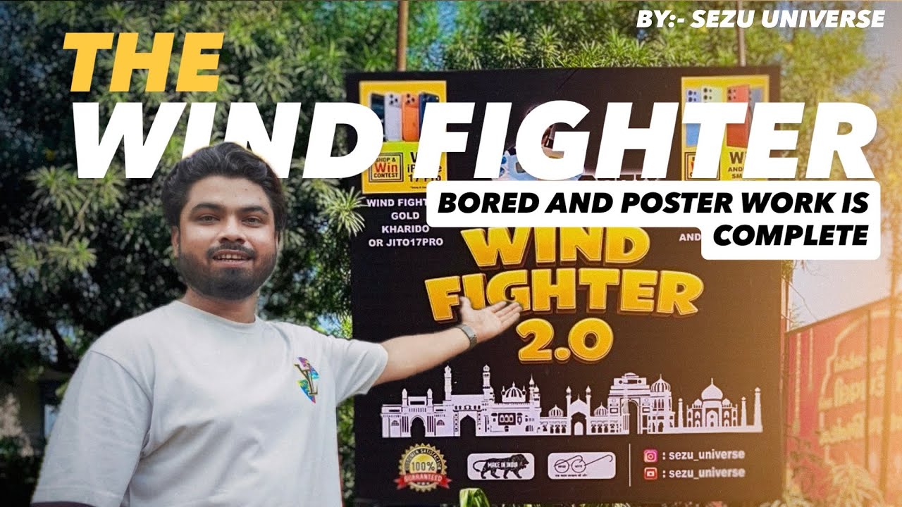 Wind fighter ke sare poster lag gae 🔥