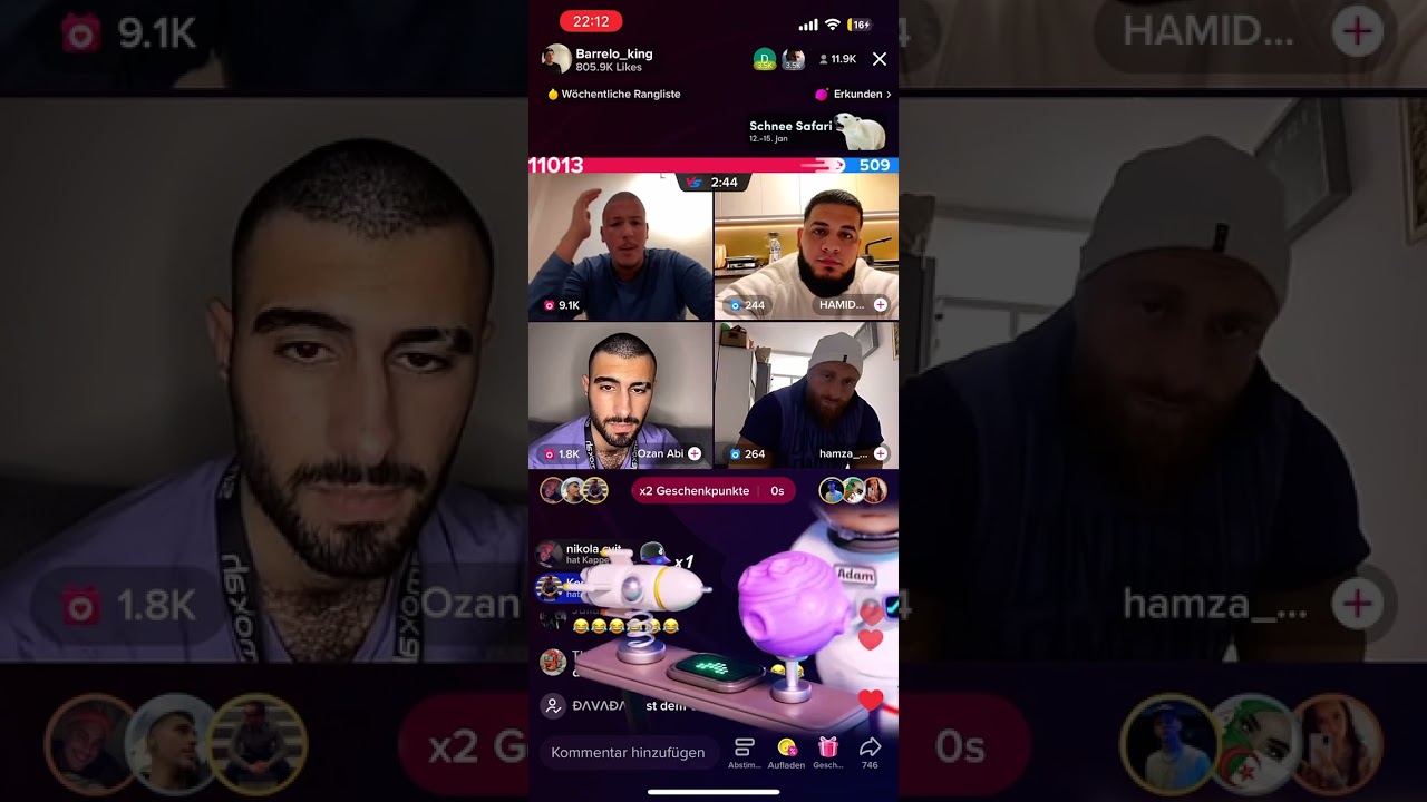 Hamza, Ozan Abi,barello, hamid Khan 🤣🤣