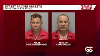 2 men accused of street racing along SR-82 in Lee County, topping 100 mph
