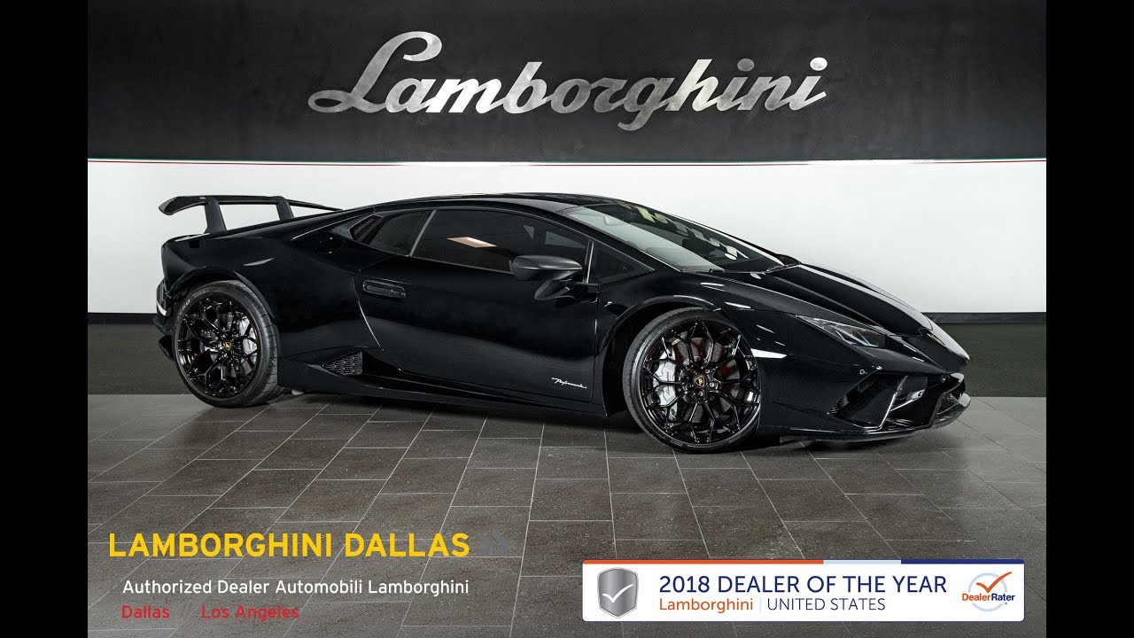 2018 Lamborghini Huracan Performante Nero Noctis LC568