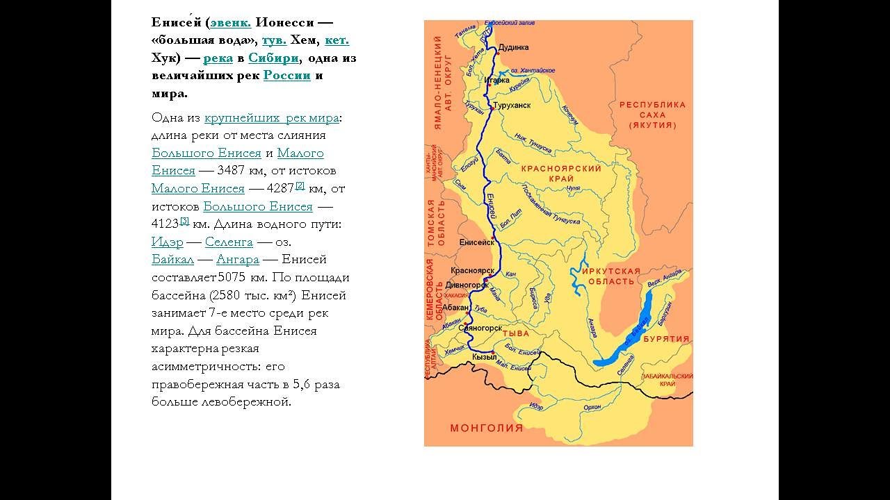 Енисей самый крупный правый приток. Исток и Устье реки Енисей на карте. Притоки реки Енисей на карте. Истоки реки Енисей на карте России. Крупнейшие притоки реки Енисей.