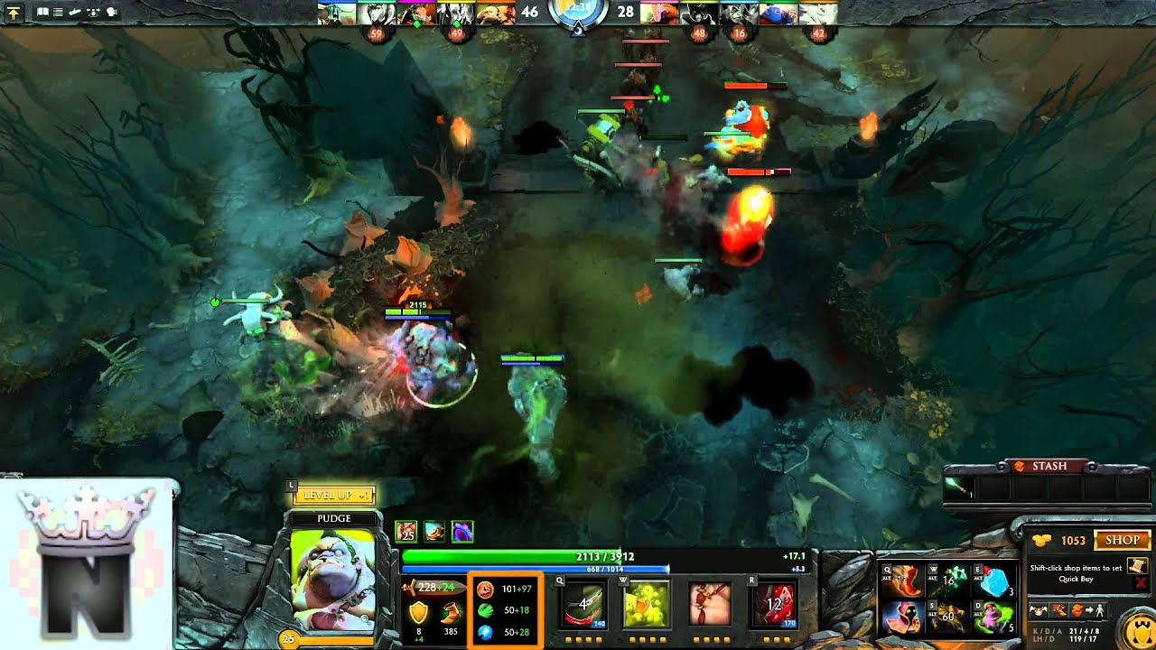 [Dota 2] nodiac - Pudge mid - 3 / 3 - YouTube