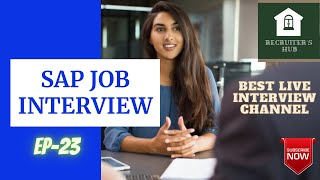 SAP JOB INTERVIEW - SAP SECURITY CONSULTANT