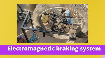Electromagnetic braking system for handicap person | project