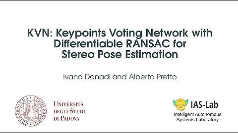 KVN: Keypoints Voting Network with Differentiable RANSAC for Stereo Pose Estimation