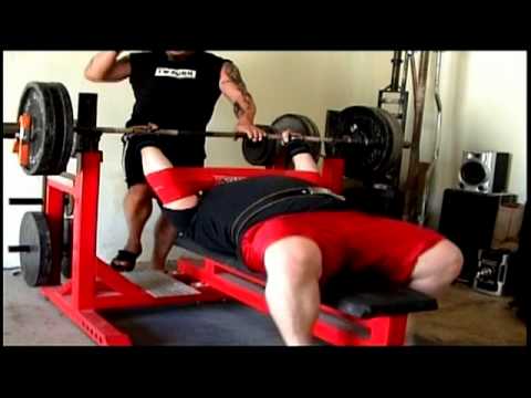 Henry Thomason TX Bench Press Training @ Bad Attitude Gym 10-10-2010