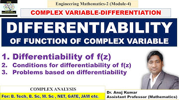 Differentiability of Complex Function | Complex Function Differentiability at Origin with Examples