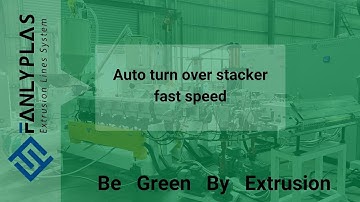 Auto turn over stacker fast speed | plastic sheet extrusion line