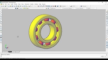autocad 2007 3D ball bearing modeling