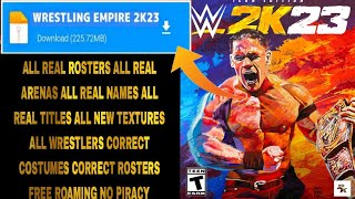 New wwe 2k23 wrestling empire mod download video 😱