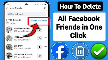 How To Delete All Facebook Friends In One Click (2025) | Delete All Facebook Friends