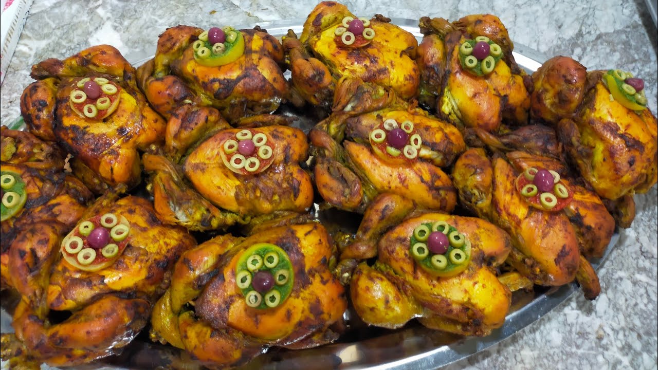 الكموند اللي جات مرحبا 💪12دجاجة محمرة مع سر الدغميرة باش تجيك معلكة ولونها البني فحال العراسات