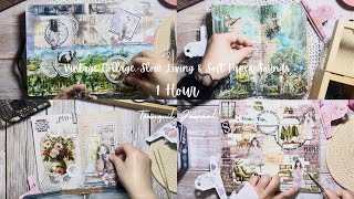 1 Hour Cozy ASMR Journal | Vintage Collage, Slow Living & Soft Paper Sounds screenshot 5
