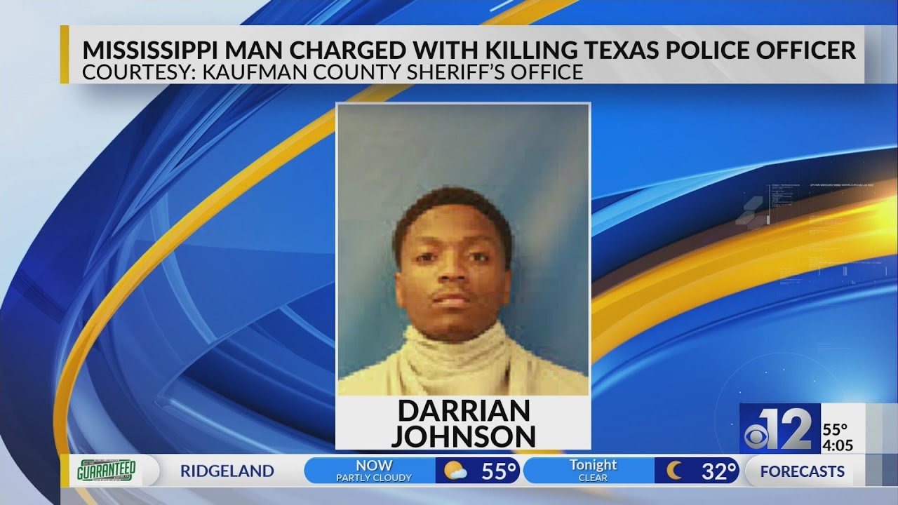 Mississippi man charged with killing Texas police officer - YouTube
