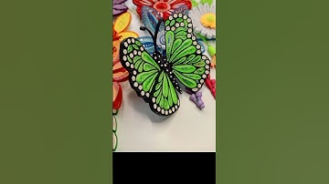Quilling 3D Butterfly #butterfly #paperbutterfly #quillingbutterfly #paperquilling #quilling