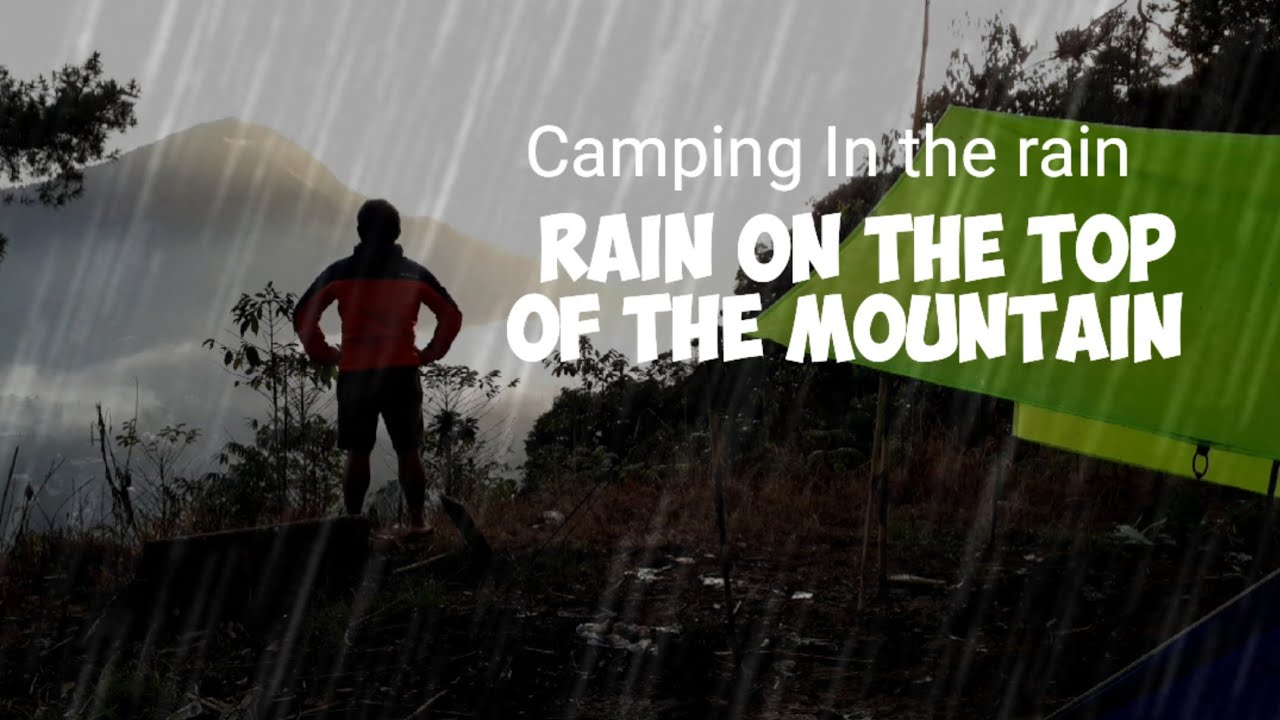 Camping in the Rain | Rain on the Top of The Mountain | ASMR - YouTube