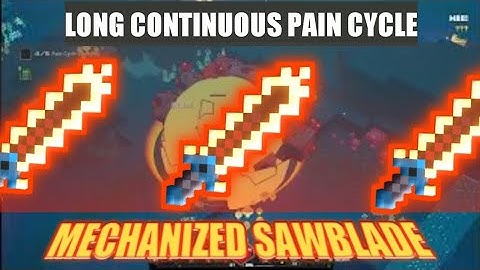 Mechanized Sawblade Long Continuous Pain Cycle - Minecraft Dungeons